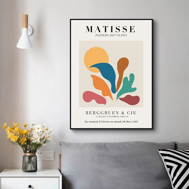 Vintage Collectible Posters - キャンバス絵画ヴィンテージアンリ・マティス有名な画家アートワークコレクションポスターやプリント壁アートリビングルームの装飾壁の装飾
