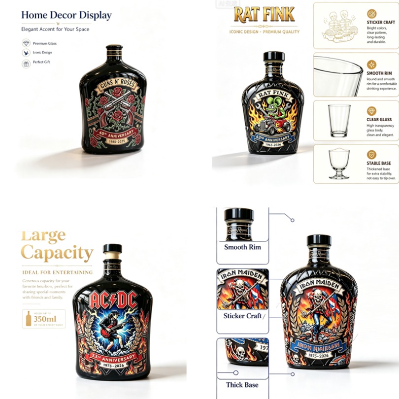 ロックパターンウイスキーデカンタヴィンテージリカーボトルバー - Vintage Collectible Liquor Bottles のレビューと価格