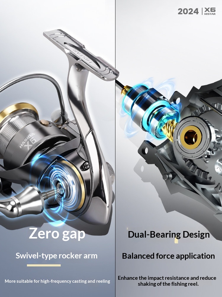ハシダX6スピニングリール。金属製のスプールを採用し、遠投性 - Developing Tank Reel のレビューと価格