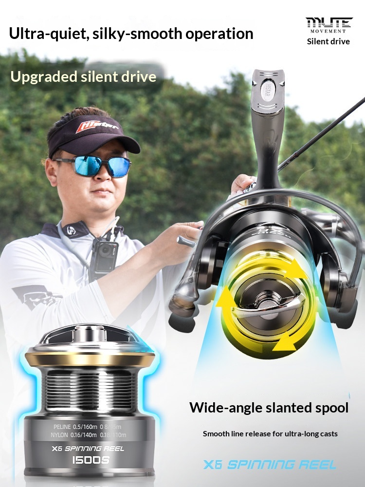 ハシダX6スピニングリール。金属製のスプールを採用し、遠投性 - Developing Tank Reel のレビューと価格