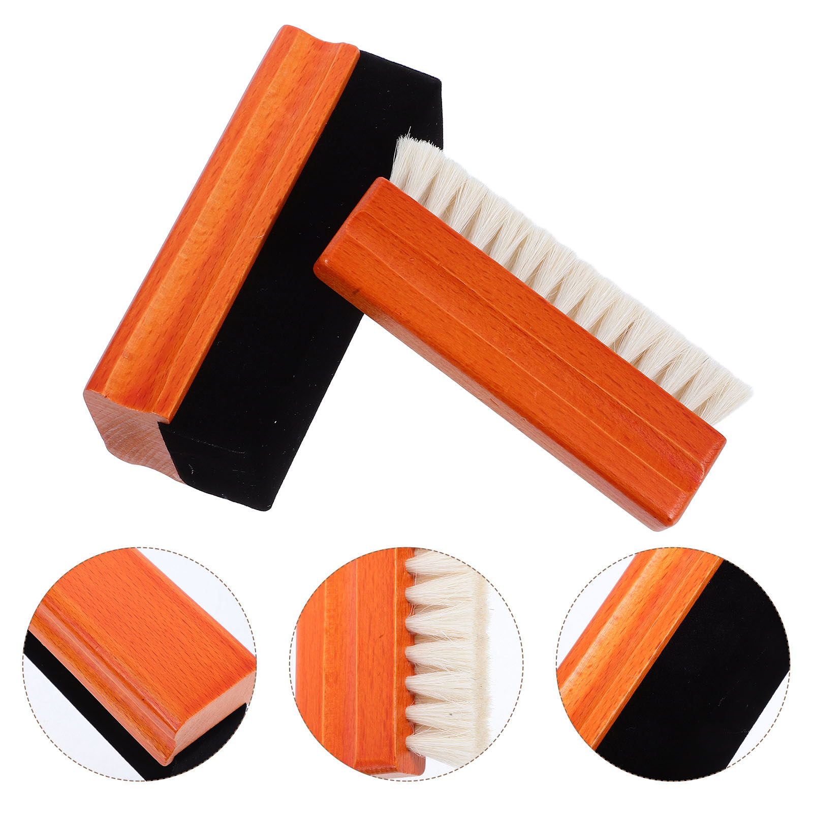 2本セットのレコードクリーニングブラシキット。ブナ材のハンド - Vinyl Record Cleaner のレビューと価格