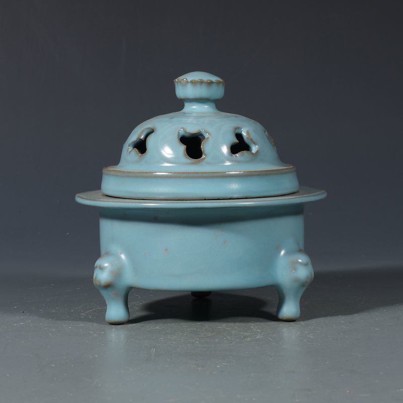 アンティーク古物コレクション宋廬窯天青釉香炉磁器コレクター向 - Vintage Collectible Bottles のレビューと価格
