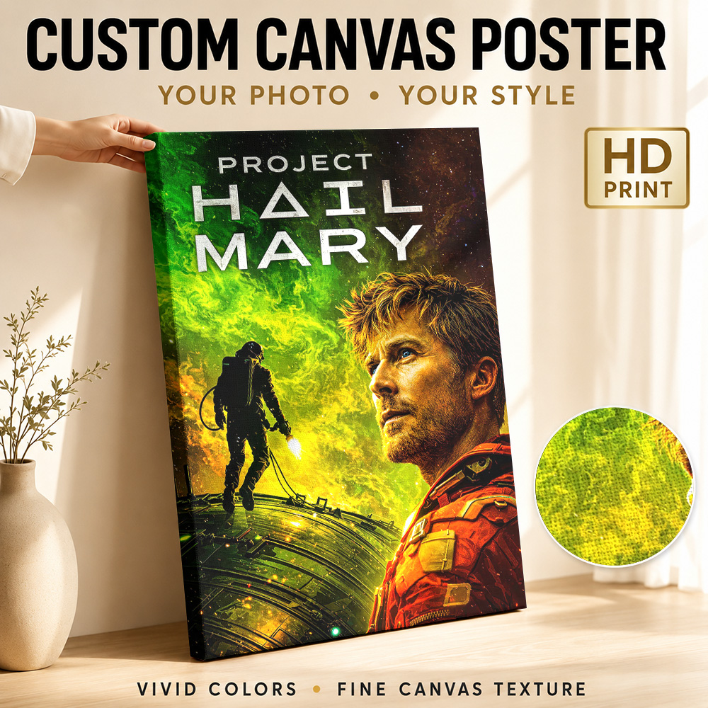 プロジェクト・ヘイル・メアリー映画キャンバスポスター、カスタ - Vintage Collectible Posters のレビューと価格